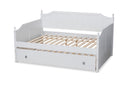 Norwich White Full Size Daybed w/Twin Size Trundle Baxton