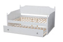 Norwich White Full Size Daybed w/Twin Size Trundle Baxton