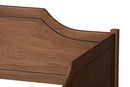 Ansa Walnut Brown Full Size Daybed w/Roll-Out Trundle Bed Baxton