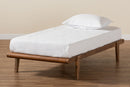 Horace Walnut Brown Twin Size Platform Bed Baxton