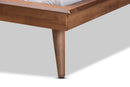 Hillary Walnut Brown Twin Size Platform Bed Baxton