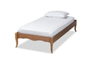 Corinne Ash Walnut Twin Size Platform Bed Baxton