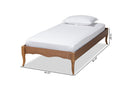 Corinne Ash Walnut Twin Size Platform Bed Baxton
