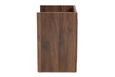 Lesia Walnut Brown 1-Door Nightstand Baxton