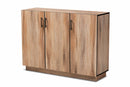 Danna Natural Oak 3-Door Dining Room Sideboard Buffet Baxton