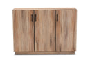 Danna Natural Oak 3-Door Dining Room Sideboard Buffet Baxton