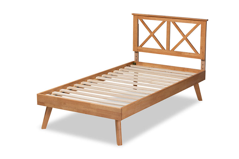 Kasia Brown Twin Size Platform Bed Baxton