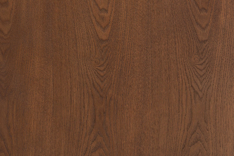 Flint Walnut Brown and Synthetic Rattan 6-Drawer Dresser Baxton