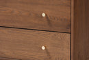 Quincia Ash Walnut 4-Drawer Chest Baxton