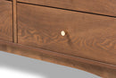 Quincia Ash Walnut 6-Drawer Dresser Baxton