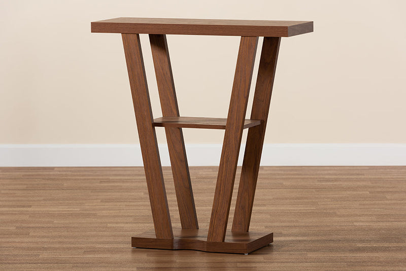 Kioshi Walnut Brown Console Table Baxton