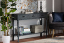 Thea Gray 3-Drawer Entryway Console Table Baxton