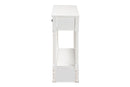 Thea White 3-Drawer Entryway Console Table Baxton