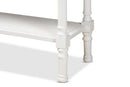 Thea White 3-Drawer Entryway Console Table Baxton