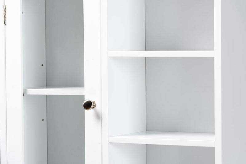 Jona White Over the Toilet Bathroom Storage Cabinet Baxton
