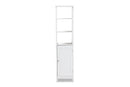 Lalo White Bathroom Storage Cabinet Baxton
