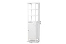 Lalo White Bathroom Storage Cabinet Baxton