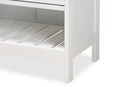Haben White 2-Door Bathroom Storage Cabinet Baxton