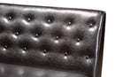 Mario Dark Brown Faux Leather Walnut Brown 2Pc Dining Nook Banquette Set Baxton