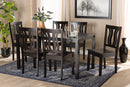 Azura Dark Brown 7-Piece Dining Set Baxton