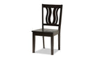 Leni Dark Brown 5-Piece Dining Set Baxton