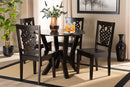 Renata Dark Brown 5-Piece Dining Set Baxton