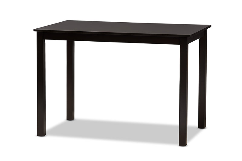 Kim Modern and Contemporary Two-Tone Dark Brown and Walnut Brown Finished Wood 5-Piece Dining Set