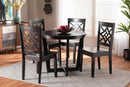 Anfield Dark Brown 5-Piece Dining Set Baxton
