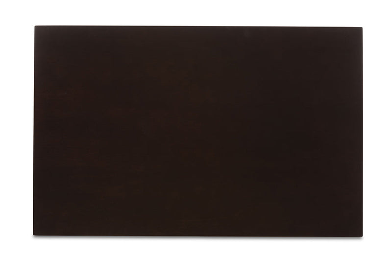Braylin Two-Tone Dark Brown and Walnut Brown 5-Piece Dining Set Baxton