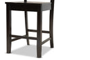 Brenner Dark Brown 2Pc Counter Stool Set Baxton