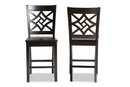 Braylin Dark Brown 2Pc Counter Stool Set Baxton