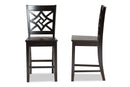 Braylin Dark Brown 2Pc Counter Stool Set Baxton