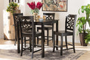Braylin Dark Brown 5-Piece Pub Set Baxton
