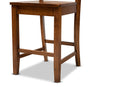 Braylin Walnut Brown 2Pc Counter Stool Set Baxton