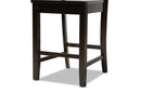 Iden Dark Brown 2Pc Counter Stool Set Baxton