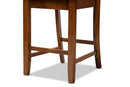 Iden Walnut Brown 2Pc Counter Stool Set Baxton