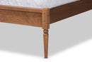 Marcin Walnut Brown Queen Size Platform Bed Baxton