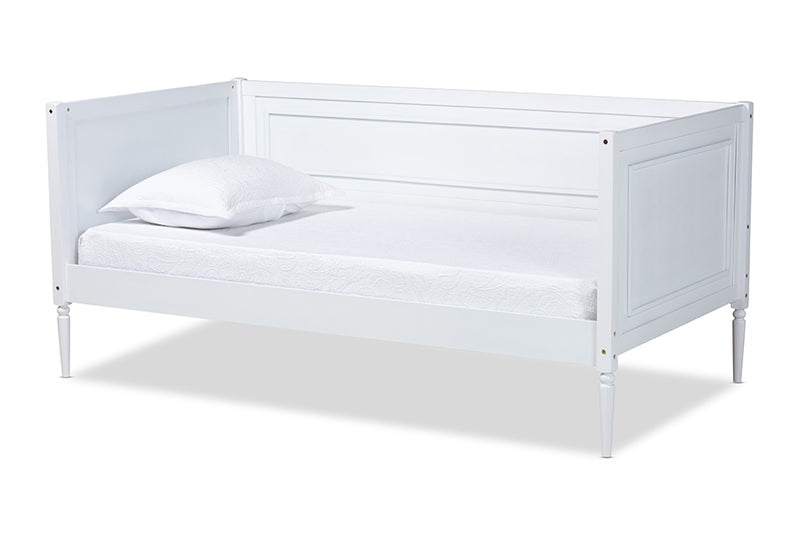 Branca Modern and Contemporary White Finished Wood Daybed