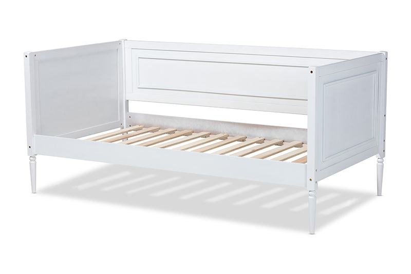 Branca Modern and Contemporary White Finished Wood Daybed