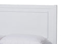 Branca White Full Size Platform Bed Baxton