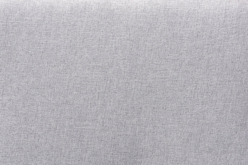 Holden Light Gray Fabric Walnut Brown Twin Size Platform Bed Baxton