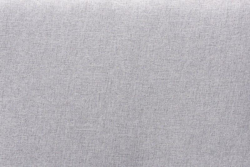 Asta Light Gray Fabric Walnut Brown Twin Size Platform Bed Baxton