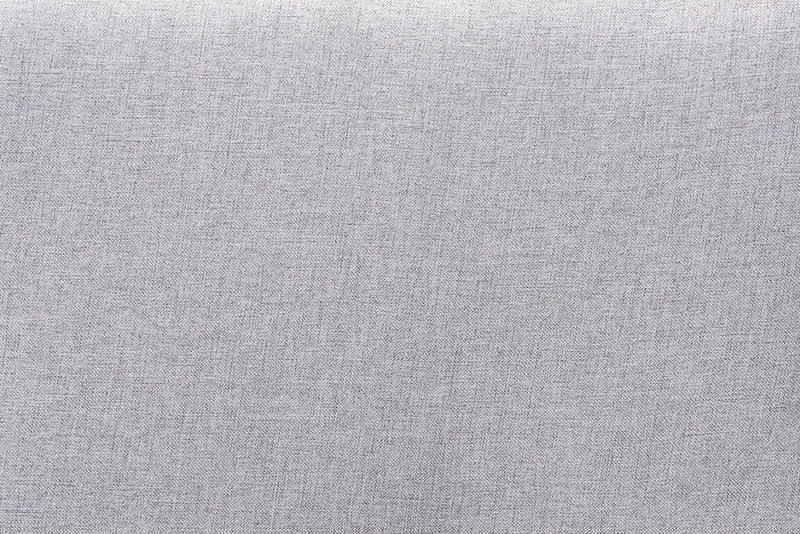 Nata Light Gray Fabric Upholstered and Walnut Brown Full Size Headboard Baxton