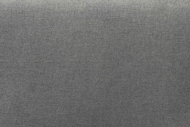 Nata Dark Gray Fabric Upholstered and Walnut Brown Full Size Headboard Baxton