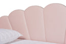 Laure Light Pink Velvet Fabric Upholstered Queen Size Daybed Baxton