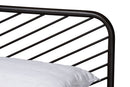 Graydon Industrial Black Bronze Metal Queen Size Platform Bed Baxton