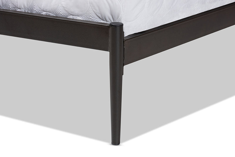 Graydon Modern and Contemporary Industrial Black Bronze Metal Queen Size Platform Bed