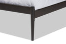 Graydon Industrial Black Bronze Metal Queen Size Platform Bed Baxton