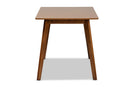 Riva Walnut Brown Dining Table Baxton