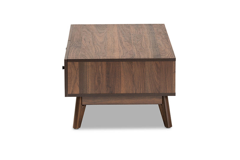 Leryn Walnut Brown Coffee Table Baxton